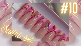 What she wanted vs. what she got ep 10 !!  Swirl nails tutorial ft Nail reserve LA ! press on nails