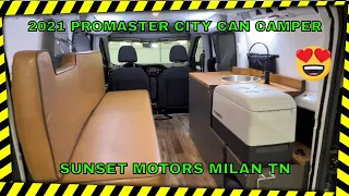 2020 RAM PROMASTER CITY CONVERSION RV CAMPER VAN LIFE CAMPING FOR SALE REVIEW WWW.SUNSETMOTORS.COM