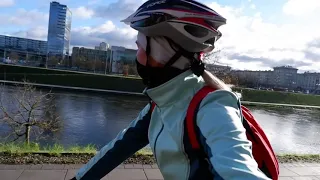 Pasivažinėjimas dviračiu. Vilnius.