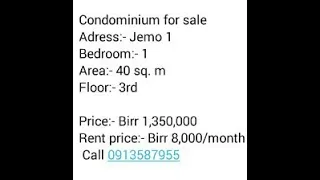 #Jemo 1  Bedroom  1 Area  40 sq  m Floor  3rd