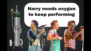 Harry Styles - Needs oxygen to perform, hypoxic (#harrystyles #asthma #oxygen #highaltitude)