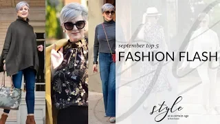 fashion flash | september top 5 | style over 50