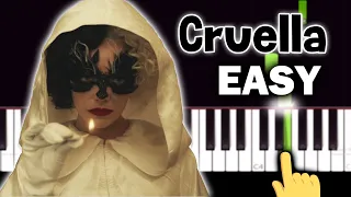 Cruella (2021) Trailer Music - Who's Sorry Now - EASY Piano tutorial