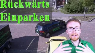 Rückwärts rechts einparken quer + Korrigieren / Parken / Fahrschule