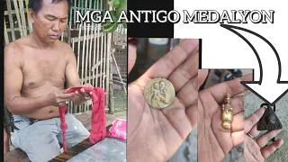 KA VICTOR NG NAUHAN GRABE  mga antigo na hawak niya medalyon|talando|mutya #antingero