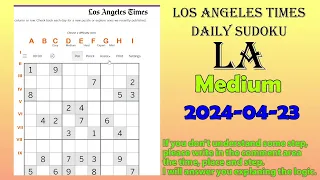 Los Angeles Times Daily Sudoku 2024-04-23 1759 Medium