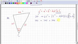 Proving and Applying the Cosine Law