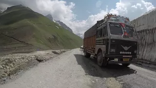 Zoji La (pass)  Leh- Srinagar Highway. India's most Dangerous/Deadly Road, Full Hour Drive