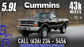 First Gen 5.9 Cummins 12v: 1990 Dodge RAM W-250 LE 4x4 Diesel With Only 43k Miles