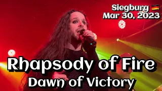 Rhapsody of Fire - Dawn of Victory @Siegburg, Germany🇩🇪 March 30, 2023 LIVE HDR 4K