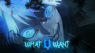 ☠️ Wat U Want 2 - Gojo Satoru Badass 👿 [Edit/AMV] 4k (+Project File)