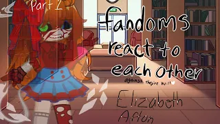 Forcing fandoms to react to each other // redo// Elizabeth Afton// fake blood// part 1/6