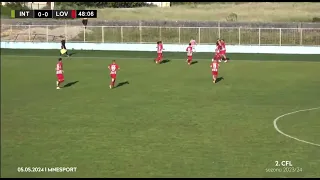Internacional - Lovćen, gol Bracanovića za 0:1 video: MNE Sport TV