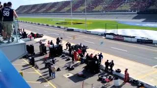 First round of pit stops, ARCA Race at MIS