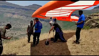 Hang Gliding no wind Mountain Launch , Nasik, India
