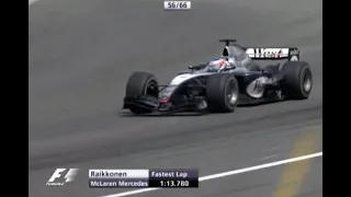 Michael Schumacher vs Kimi Raikkonen - 2004 German GP (Hockenheim)