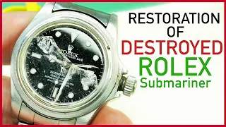 Restoration of destroyed 1982 Rolex Submariner Ref.16800 by Nicholas Hacko, Watchmaker