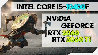 Тест GeForce RTX 3060 VS RTX 3060 Ti + Intel Core i5-10400F в 11 играх! 1080p