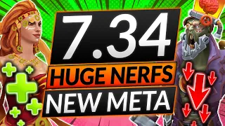 NEW PATCH 7.34 DELETES the Meta! - HUGE HERO BUFFS and NERFS - Dota 2 Update Guide (Part 2)