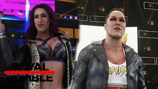 Royal Rumble 2019 - Ronda Rousey Vs Sasha Banks For The Raw Womens Title - WWE 2K19