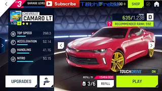 Asphalt 9 Legends PC Gameplay:  New Visual Customization Walkthrough, Chevrolet CAMARO LT