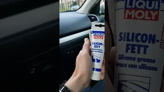 обслуговування панорамної криші golf 6  змащення направляючих Liqui Moly Silicon Fett panoramic roof