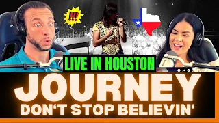 WOW! BETTER THAN THE STUDIO?! First Time Hearing Journey Live - Don't Stop Believin' In Houston!