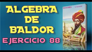 Algebra de Baldor Desde Cero - Ejercicio 88