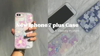 VLOG•Unboxing Iphone 7 plus Cases + Cleaning my phone