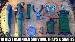 Catch Wild Game Using The 10 Best Beginner Primitive Traps and Snares!