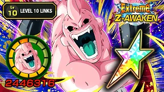 100% EZA TEQ "super" BUU LEVEL 10 LINKS + STICKER EFFECT! Dragon Ball Z Dokkan Battle