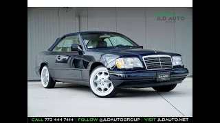 1995 Mercedes-Benz E320 Cab For Sale! 69K Miles! Midnight Blue Over Parchment! Service History!