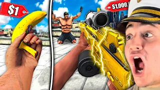 ARMA de $1 vs ARMA de $1.000.000 en GTA 5 !!💰 🔫