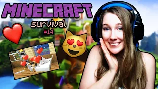 CICA CSALÁD!!! 😍❤️ ł Noob alert!😂 ⚔️ Minecraft túlélő sorozat #14