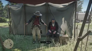 Ultra Rare Interaction Dutch Annoyed And Suspicious Of Micah - Red Dead Redemption 2