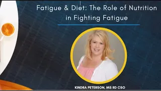 SCS Lunch & Learn: Fatigue & Diet:  The Role of Nutrition in Fighting Fatigue