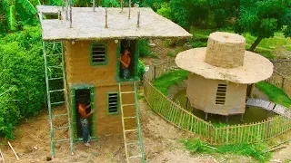 Unbelievable! Build Three Story Villa House Using Bamboo And Mud By Ancient Skills (part 1)