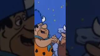 The secret Water Buffalo Handshake takes some practice to master. #flintstones #oldcartoons #funny