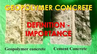 Geopolymer Concrete الخرسانة الجيوبوليميرية