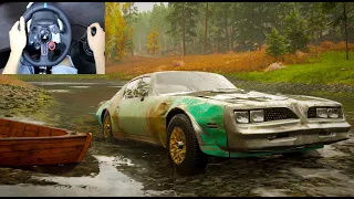 Rebuilding A Pontiac Firebird Trans Am Gta - Forza Horizon 4 (Steering Wheel + Shifter) Gameplay