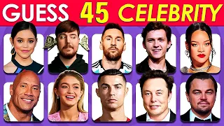Guess the Celebrity in 5 Seconds | Most Famous People