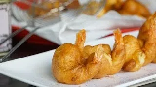 Beignets de crevettes croustillants au curry par Hervé Cuisine