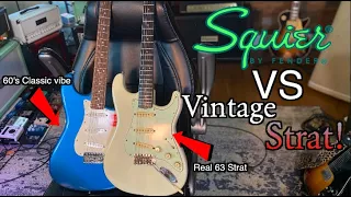 60's Squier vs A 1963 Strat! ( You Might Be Surprised)