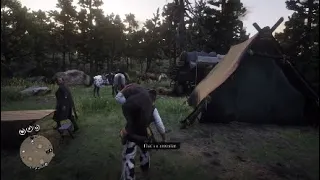 Red Dead Redemption 2 Taking The Legendary Panther Giaguaro To Camp Hidden Dialogue Arthur On Taima