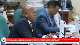 Sen. Dela Rosa, nainis sa sagot ng DND kaugnay sa panukalang mandatory ROTC