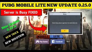 How To get  Solve 😍 Pubg Mobile Lite Server Is Busy Please Try Again Later Problem |pubg lite 2023