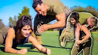 Crossfit Games Lauren Fisher Attempts US Marine Combat Fitness Test