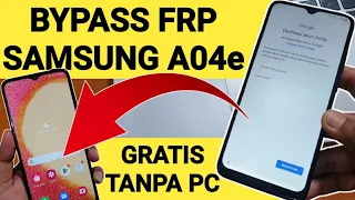 How to Bypass Frp Samsung A04e Without a PC for Android 12 without using a computer