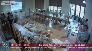 LIV Sesja Rady Gminy Dziadowa Kłoda