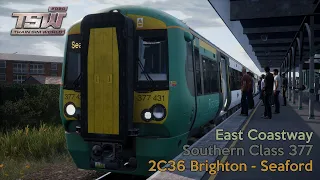 2C36 Brighton - Seaford - East Coastway - Class 377 - Train Sim World 2020